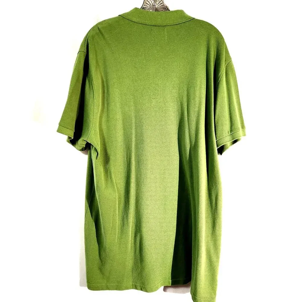 J. Crew Factory Long Green Polo Shirt Size XXL 100% Cotton New Unworn Classic
